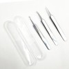 Precision Tweezers for Ingrown Hairs, Eyelashes, and General Hair Removal 1 Set 2ea