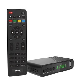 Laser HD Set Top Box STB-9000 with USB PVR Recording – Watch & Record Free-to-Air TV – HDMI & RCA, Remote, LED Display, Aerial Pass-Through, Media Playback – Supports AVI/MP3/JPEG