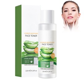 120ml Gesichtswasser mit Aloe Vera, Aloe Vera Feuchtigkeitsspendend, Aloe Beruhigendes Gel, Vera Gel für Trockene,Gesicht, Körper, milde Gesichtsreinigung, Reines Natürliches tonen (5)