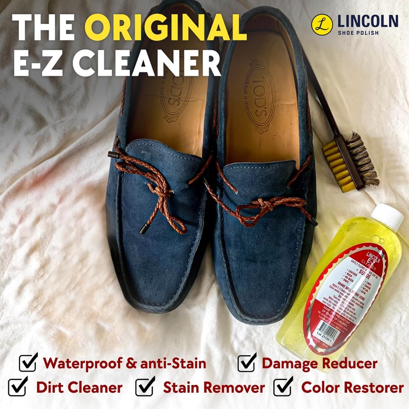 Lincoln E-Z Cleaner -The Original All-Purpose Cleaner for Leather, Suede,