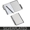 SILBERKANNE Premium Pocket Notepad Silver-Plated (9 x 6 cm) Including