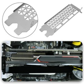 SG Store 1 Piece I/O IO Shield Backplate GPU Holder Graphics Card Outdoor Mount Compatible with EVGA RTX 3060ti 3070 3080 3090 FTW3 XC3 Black Nickel