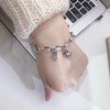 AOOMO Silver Tone Money Charm Bracelet for Women - Link