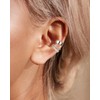 ORAZIO 2-3 Piece Ear Cuff Set Women's 925 Sterling Silver