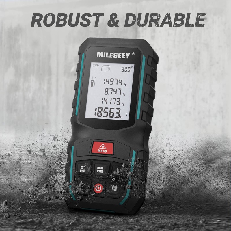 MiLESEEY G2 200FT Laser Measurement Tool with ±0.06 Inch Accuracy,