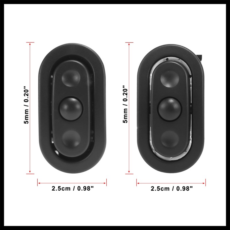 Hihaha Pair Radio Control Steering Wheel Switches for Chrysler for