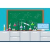 Science Lab Backdrop Cartoon Chemistry Laboratory Classroom Photography Background Lab