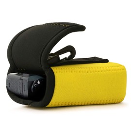 MegaGear MG1859 Ultra Light Neoprene Camera Case compatible with Canon PowerShot SX620 HS, IXUS 175, IXUS 185, IXUS 180, IXUS 285 HS, Ixus 190, SX610 HS - Yellow