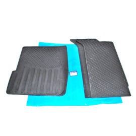 Britpart LAND ROVER DISCOVERY 2 1999-04 RUBBER FLOOR MATS FRONT & REAR SET BLACK BRITPART