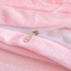 Fluffy Pink Comforter Cover Queen Set – Plush Faux Fur