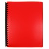 MARBIG(R) 2007003 Refillable 20 Pocket A4 Display Book Red