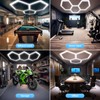 ALLYES KX Hexagon LED Garage Light, Dimmable Hex Shop Lights
