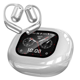 Zhwidnerso Translation Earbuds Real Time, AI Translator Earbuds, Wireless Bluetooth 5.4 Headphones Translator, Earhooks, 144 Languages, IPX6 Waterproof for Travel, Learning, Business Trip(Silver)