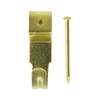 TIMCO Picture Hanging Hooks - Single - Electro Brass No.2