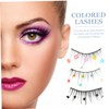 FOMIYES Sets Natural Look Fake Lashes Set Cosplay Lashes Glitter
