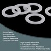 sourcing map PTFE Flat Washers 30mm OD 20mm ID 2mm