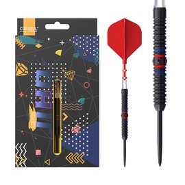 CUESOUL JIHO D2 24g Steel Tip 90% Tungsten Dart Set with Titanium Coated and Unifying ROST T19 Flight