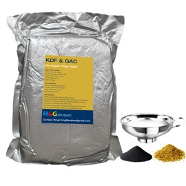H&G Lifestyles KDF 55 Activated Granular Carbon Filter Media,Refill for RV Water Filter,Remove Heavy Metal Chlorine Odor Improve Water Taste,Water Filtration Replacement