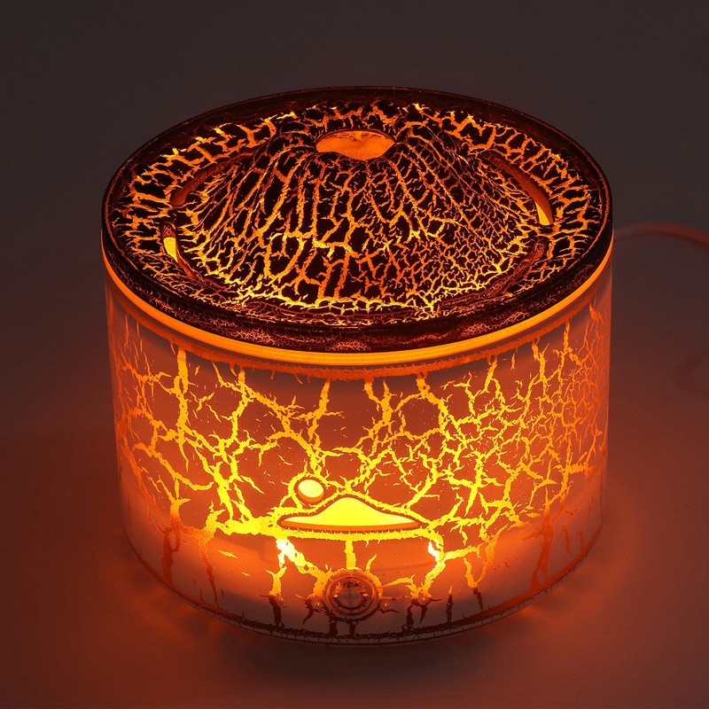 Volcano Essential Oil Diffuser 230ml Fine Mist Volcano Flame Aroma