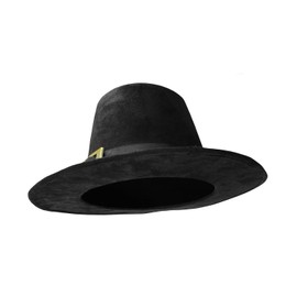 Nicky Bigs Novelties Deluxe Pilgrim Hat with Buckle and Gold Buckle Shoe Covers Costume Accessory Set