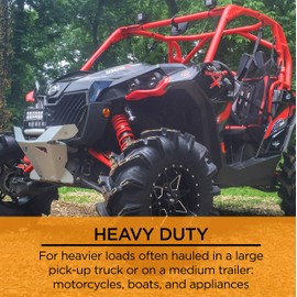 SmartStraps 14’ Premium Ratchet Straps, 4 Pack – 3,000lbs Break Strength, 1,000lbs Safe Work Load – Haul Heavy-Duty Loads Such As Boats and Appliances