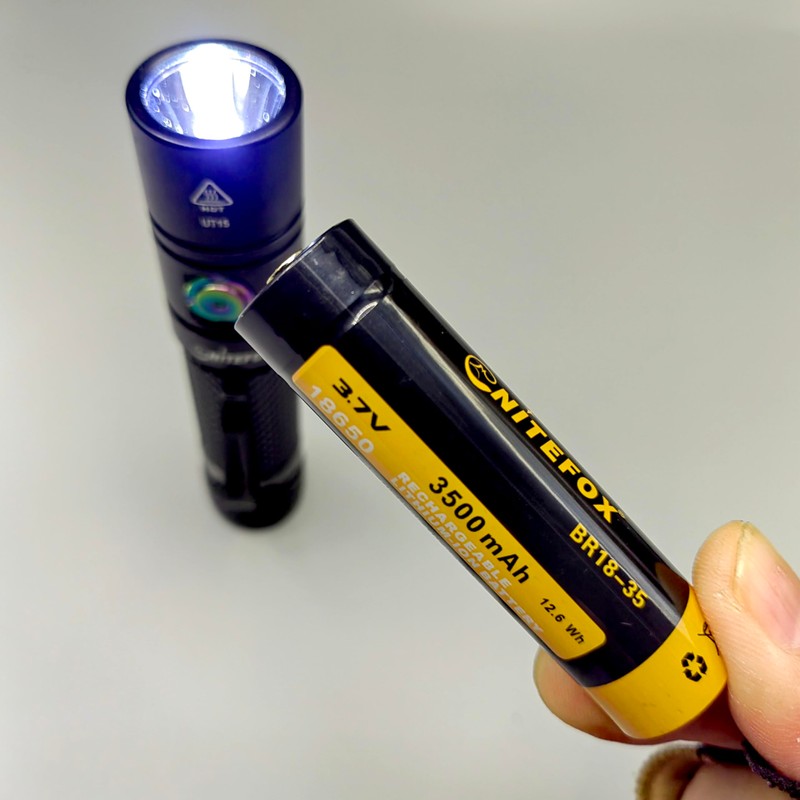 Nitefox Rechargeable LED Flashlight Bright Pocket Flashlight 1500LM Handheld Flashlight
