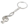 RK gifts Musical Note Treble Clef Metal keyring Guitar Instrument