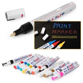 Kumbala 10X White Paint Pen Marker Waterproof Permanent Car Tire Lettering Rubber Letter