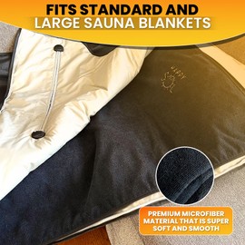 Happy Sol Happy Sol Sauna Blanket Towel Insert - Absorbent Insert for Sauna Blanket - Reusable and Machine Washable - 58"x70"- Luxurious Microfiber Material