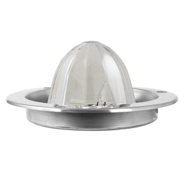 GG Grand General 81911 Amber/Clear Classic Watermelon 18 LED Light with Stainless Steel Flange Mount Bezel