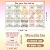 Bible Tabs,Laminated Tab for Women and Men,Reposition Large Print Stickers,Easy