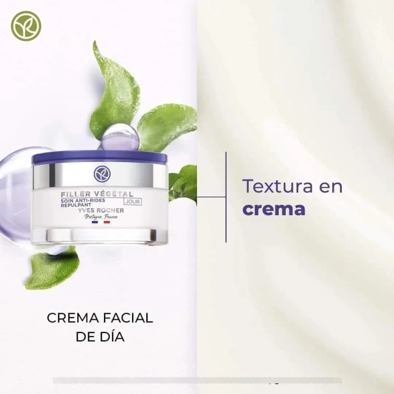 Crema Facial Dia Ácido Hialurónico Yves Rocher Filler Vegetal