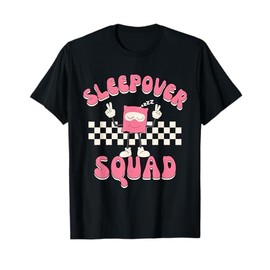 Sleepover Squad Cute Slumber Party Pajama Retro Teen Girl T-Shirt