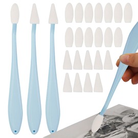 43PCS Sketch Wiper, Artist Paper Art Blenders, Stumps Sketch Erase Trimmer Sponge Wiper Tool Sketch Wiper Set for Artists, Sketch Drawing and Detail Painting(Blue)
