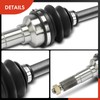A-Premium Pair (2) Front CV Axle Shaft Assembly Compatible with