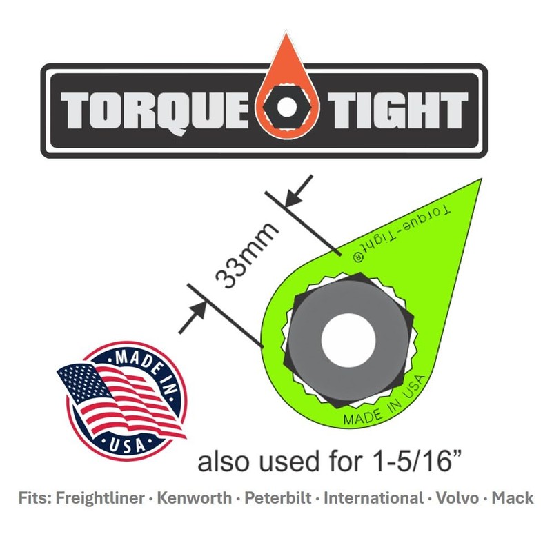 Torque-Tight 33mm Loose Lug Nut Indicators (Green) – Visual Safety