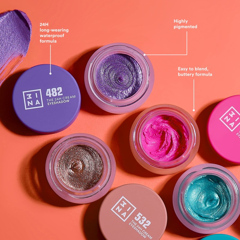 3INA MAKEUP - The 24H Cream Eyeshadow 300 - Pink