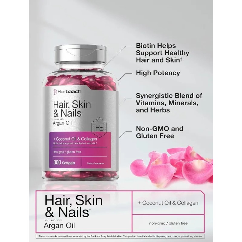 Vitaminas Belleza Piel Uñas & Cabello (300 Caps) Americano Sabor