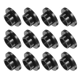 Kozelo 12pcs Nylon Flange Bushings [8.2mm Bore x 10mm OD x 6mm Length] Nylon Plastic Bushings for Shaft Black