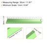 sourcing map Folding Straight Ruler 30cm Metric Aluminum Alloy Protractor