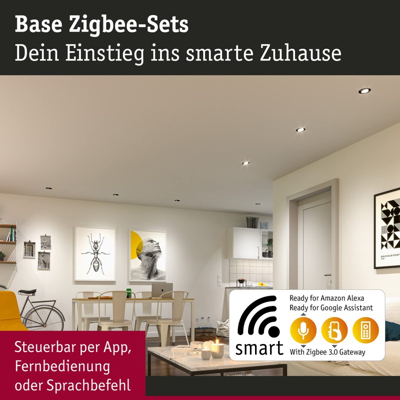 Paulmann 92465 LED Recessed Light Base Smart Home Zigbee Basic