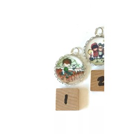 Notari Studio One Joan Walsh Anglund Children's Book Illustration Artisan Pendant Necklace