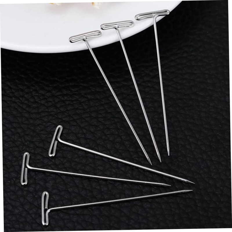 Beavorty 400pcs Wig T Pin Professional Wig Fixing Needles for