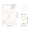 25 Pack Table Number,Place Card Holder,1-25 with Table Numbers Holders