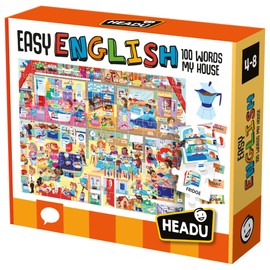 Headu Easy English 100 Words My House IT23158 Educational Toy for Kids, Boys, and Girls Ages 4 to 6 Years Old