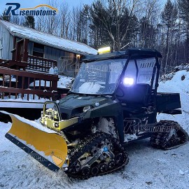 RI For Kawasaki Teryx 800/KRX 1000 UTV Rear View Side Mirrors + LED Light Wire