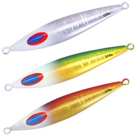 CONTYU Metal Jigs Throw Set Jigs Offshore Blue Flounder 110g 5.3 oz (150 g) [Exquisite Fall] (Color A' (Set of 3), 4.6 inches (117 mm) / 5.3 oz (150 g)