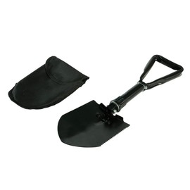 Dapetz ® 580mm Folding Shovel - Travel, Camping, Car, Snow Spade - Storage Pouch with Belt Portable, Small, Compact