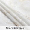 VISIONTEX Sheer Curtains 95 Inches Long 2 Panels Set, Beige