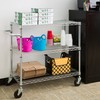 TRINITY EcoStorage 3-Tier NSF Chrome Cart